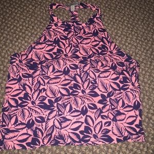 colorful cropped tank top